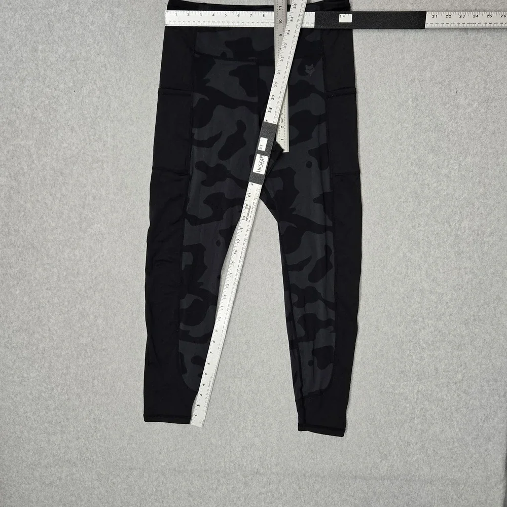 Fox Racing Women Activewear Pants L Black Camouflage Biker Running Legging